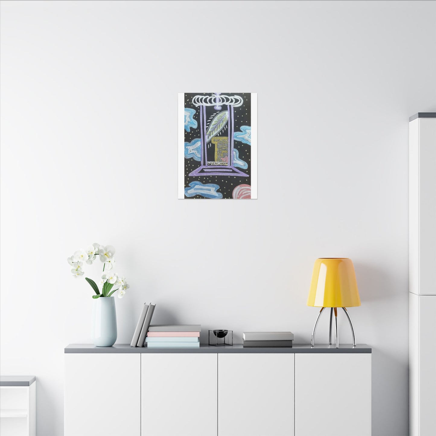 Eternal Hearth — Matte Canvas Art — Modern Stretched Wall Decor