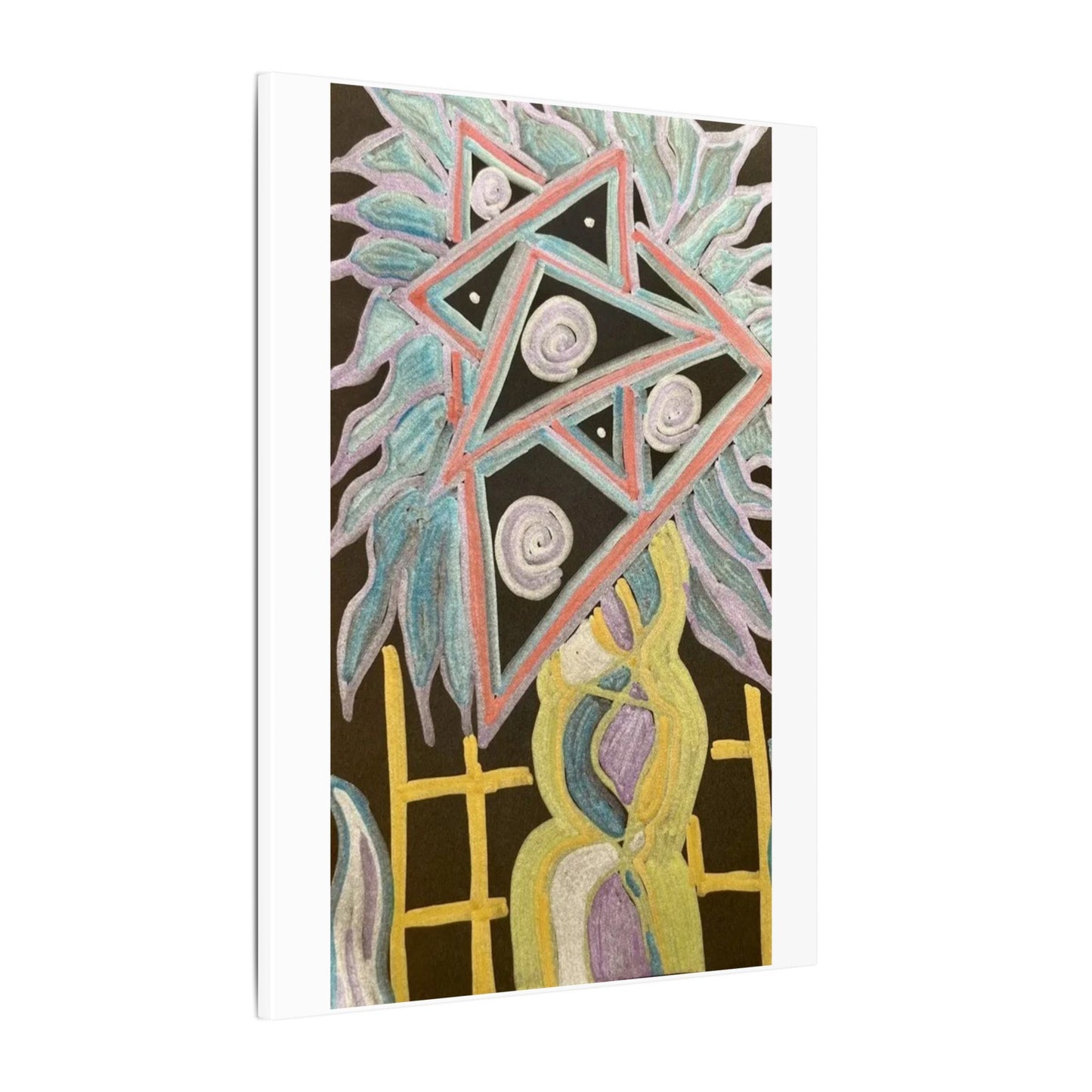 Solid Sun — Matte Canvas Art — Modern Stretched Wall Decor