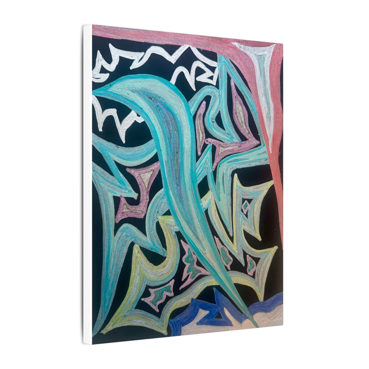 Blinding Angel Fire — Matte Canvas Art — Modern Stretched Wall Decor