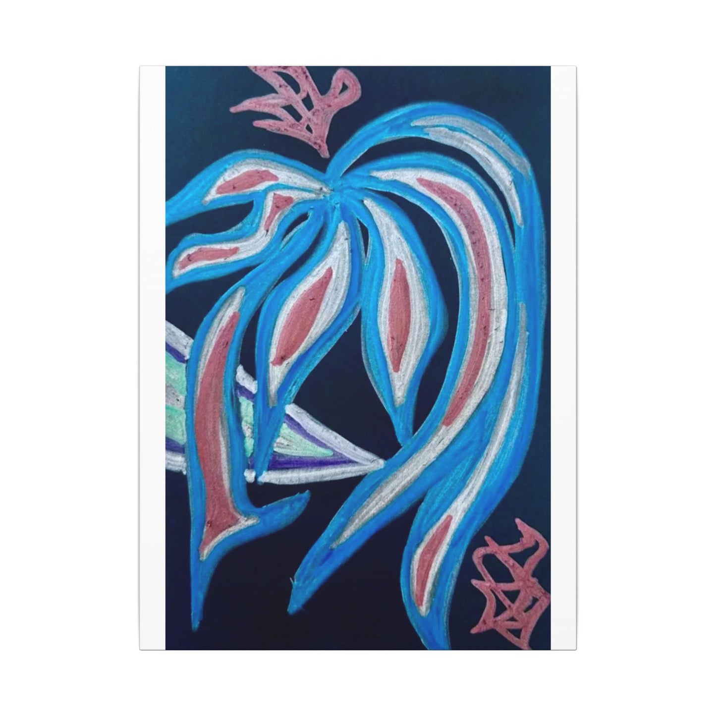 Silver Crest Vision — Canvas Wall Art — Stretched 0.75"