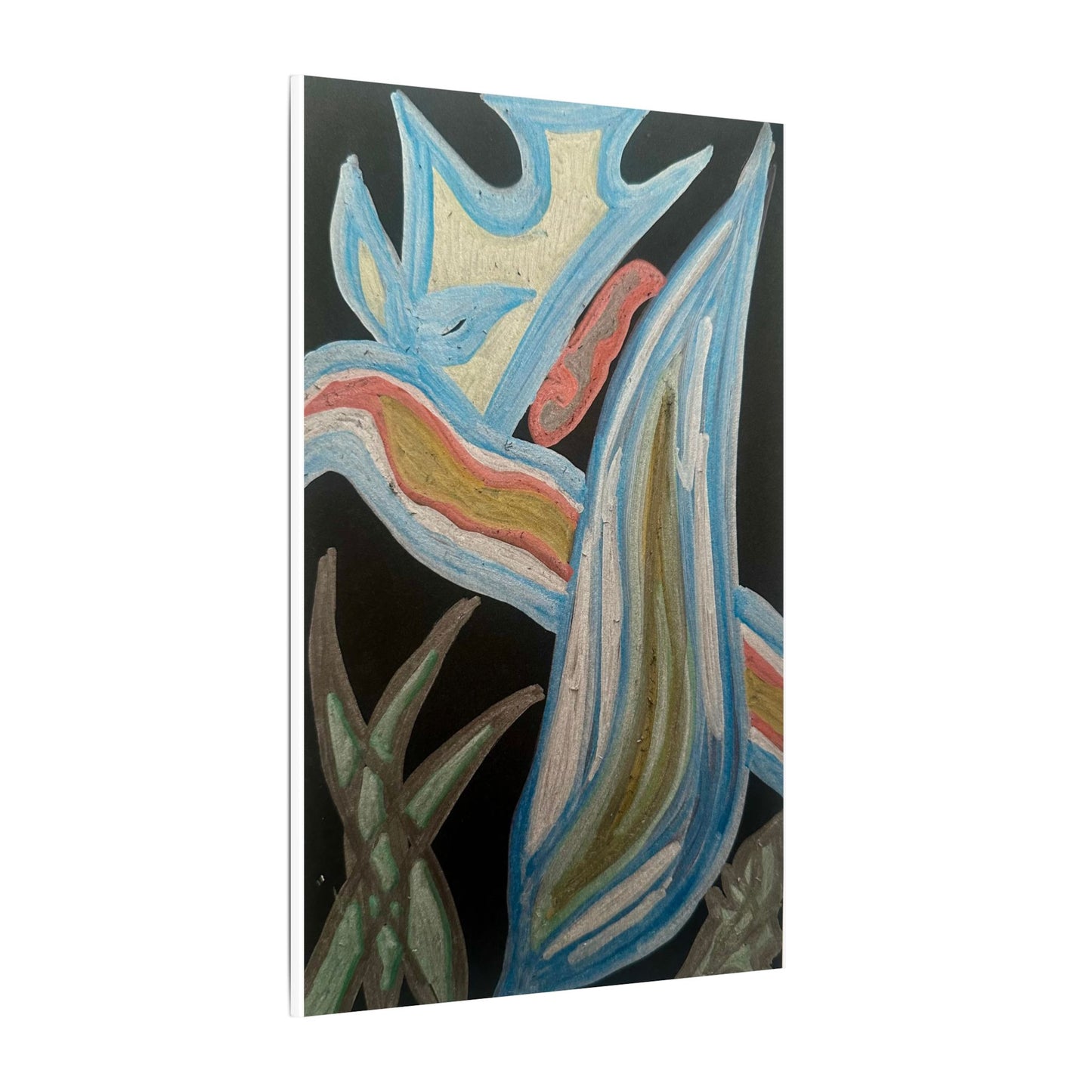 Seven Ways — Canvas Art — Colorful Contemporary Stretched Matte Canvas