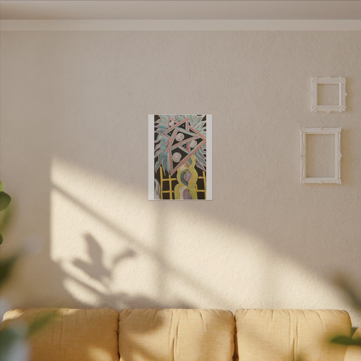 Solid Sun — Matte Canvas Art — Modern Stretched Wall Decor
