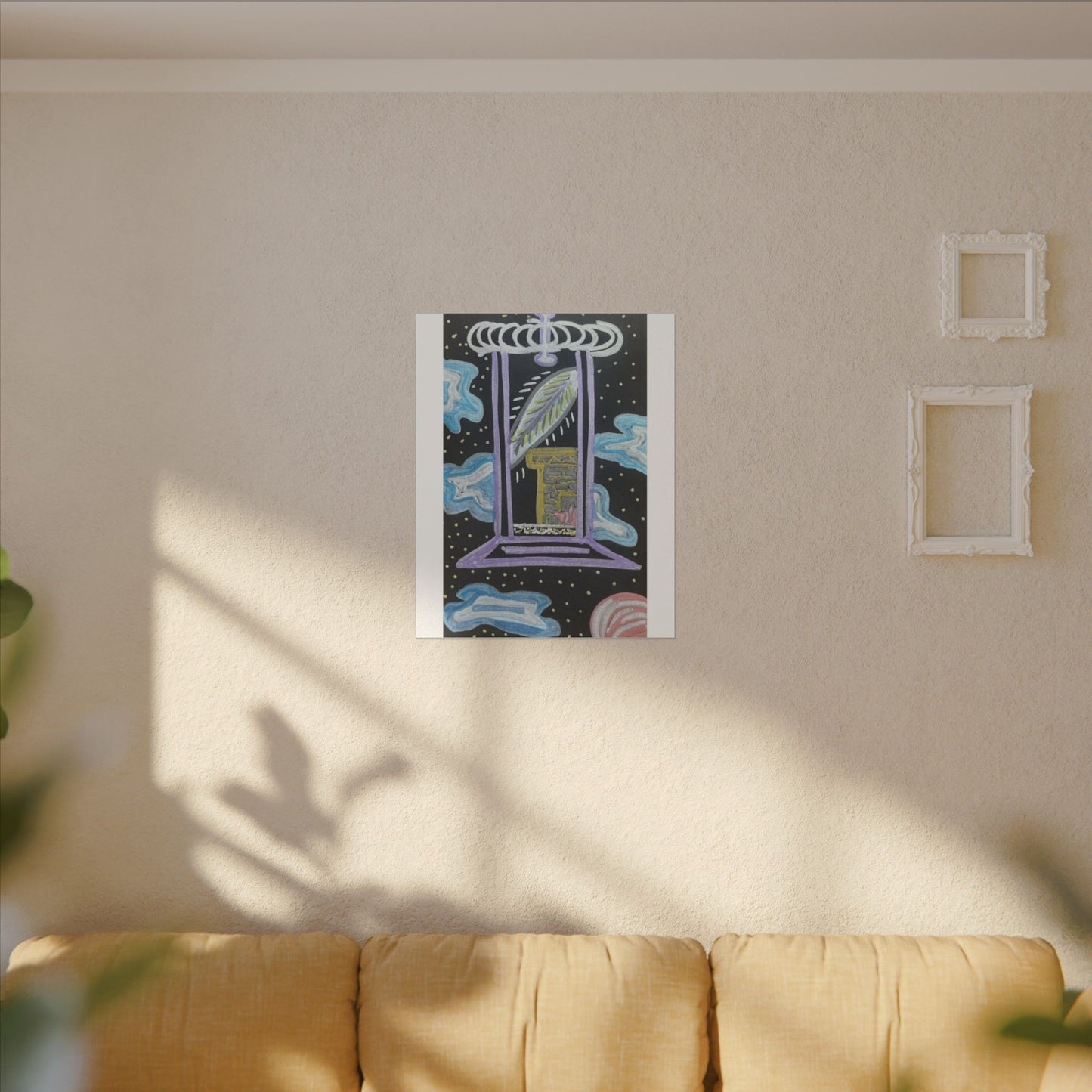 Eternal Hearth — Matte Canvas Art — Modern Stretched Wall Decor