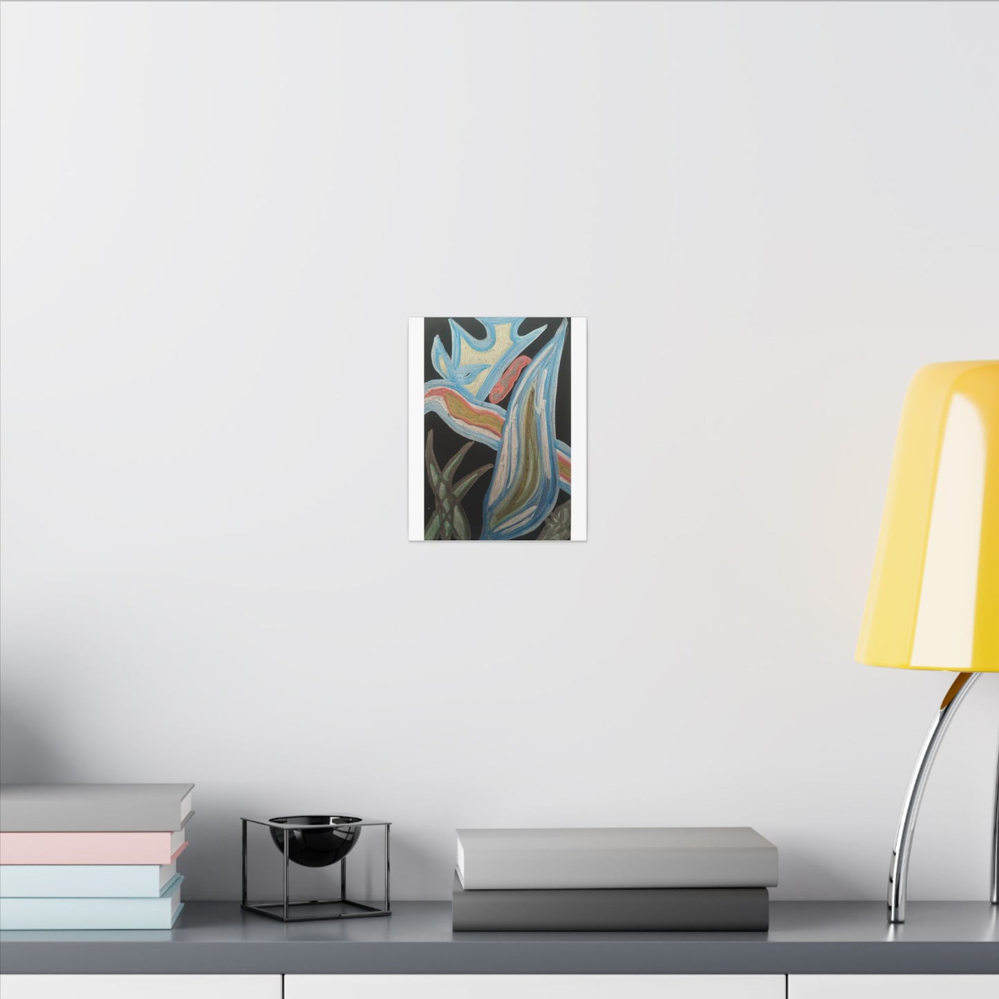 Seven Ways — Canvas Art — Colorful Contemporary Stretched Matte Canvas