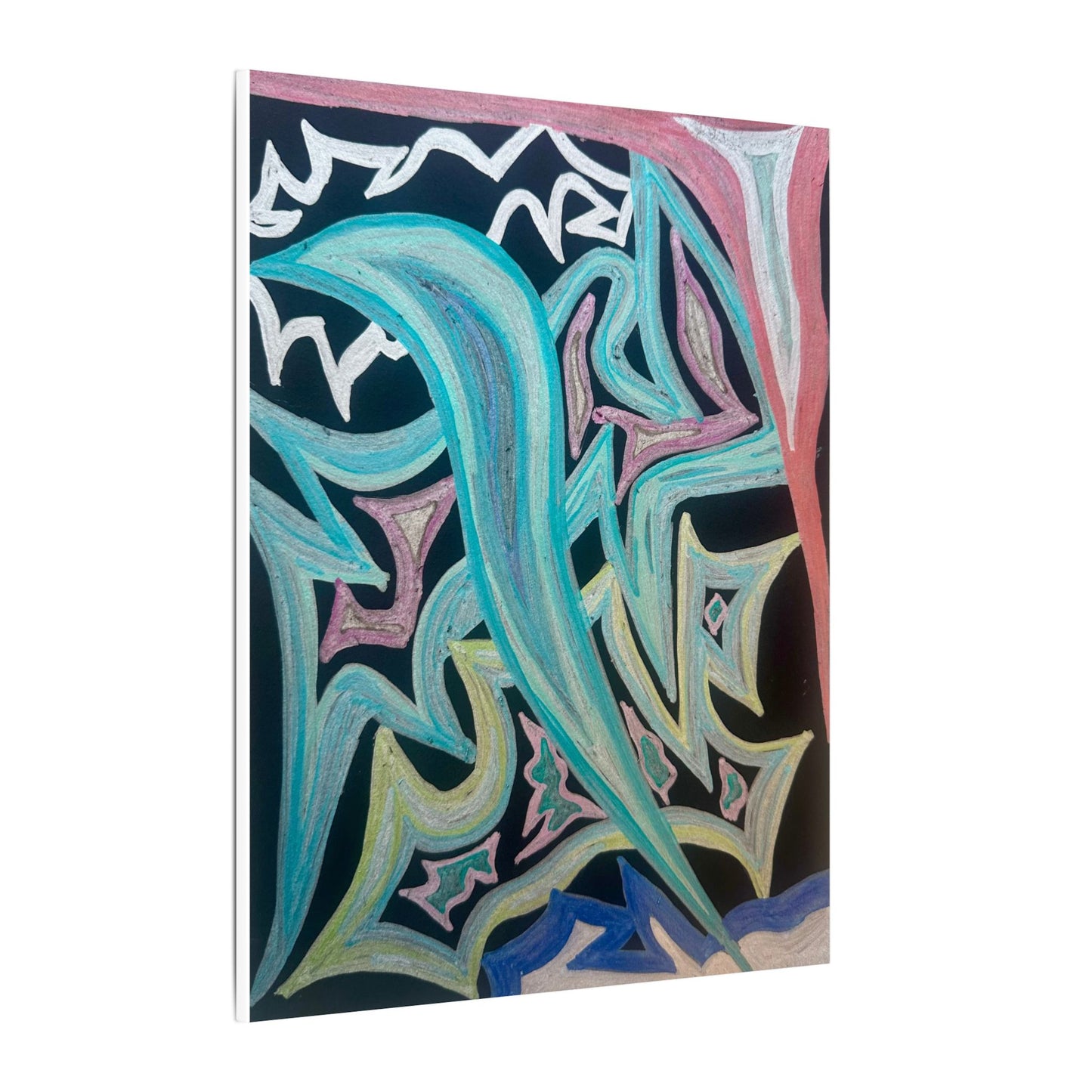 Blinding Angel Fire — Matte Canvas Art — Modern Stretched Wall Decor
