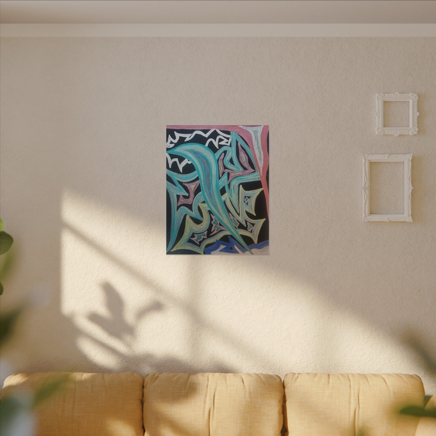 Blinding Angel Fire — Matte Canvas Art — Modern Stretched Wall Decor
