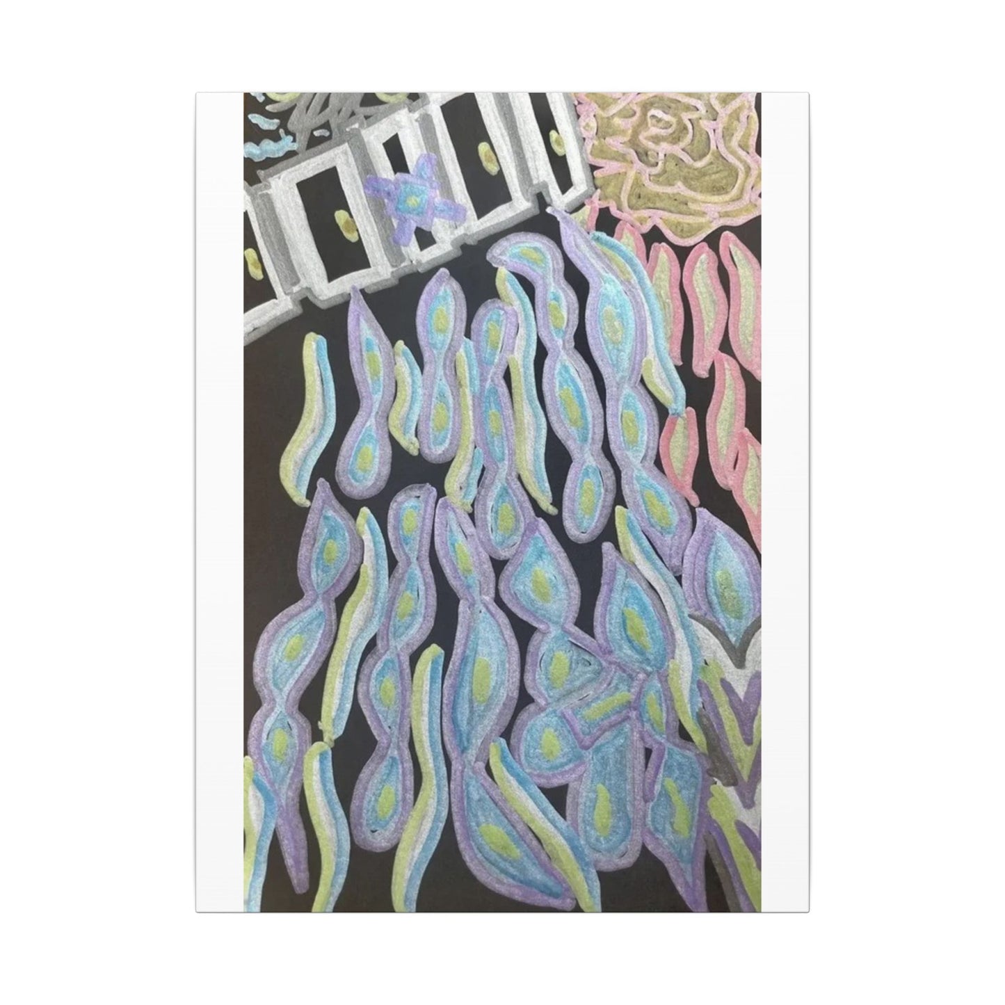 Past a Door in Time — Matte Canvas Art — Modern Stretched Wall Decor