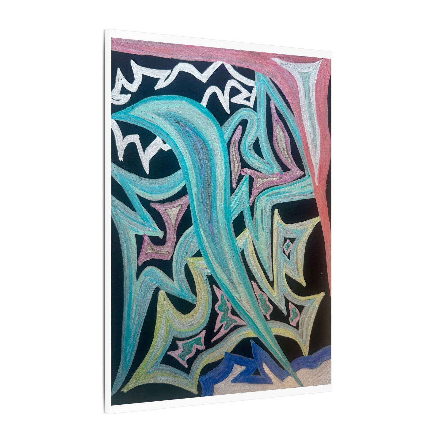 Blinding Angel Fire — Matte Canvas Art — Modern Stretched Wall Decor
