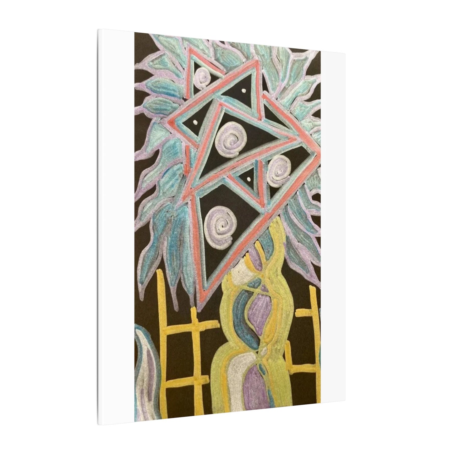 Solid Sun Twin — Matte Canvas Art — Modern Stretched Wall Decor
