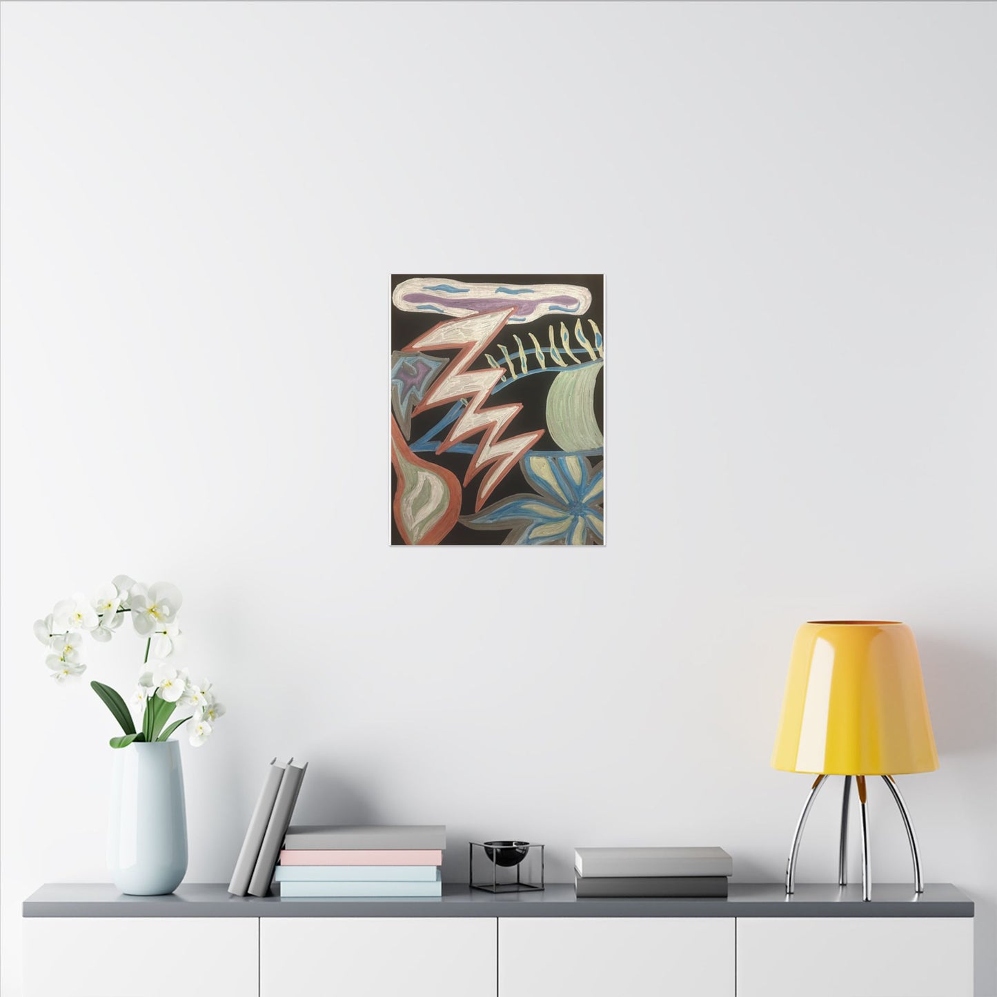 Lightning Vision Festival — Canvas Art — Bold Pastel Chalk Painting