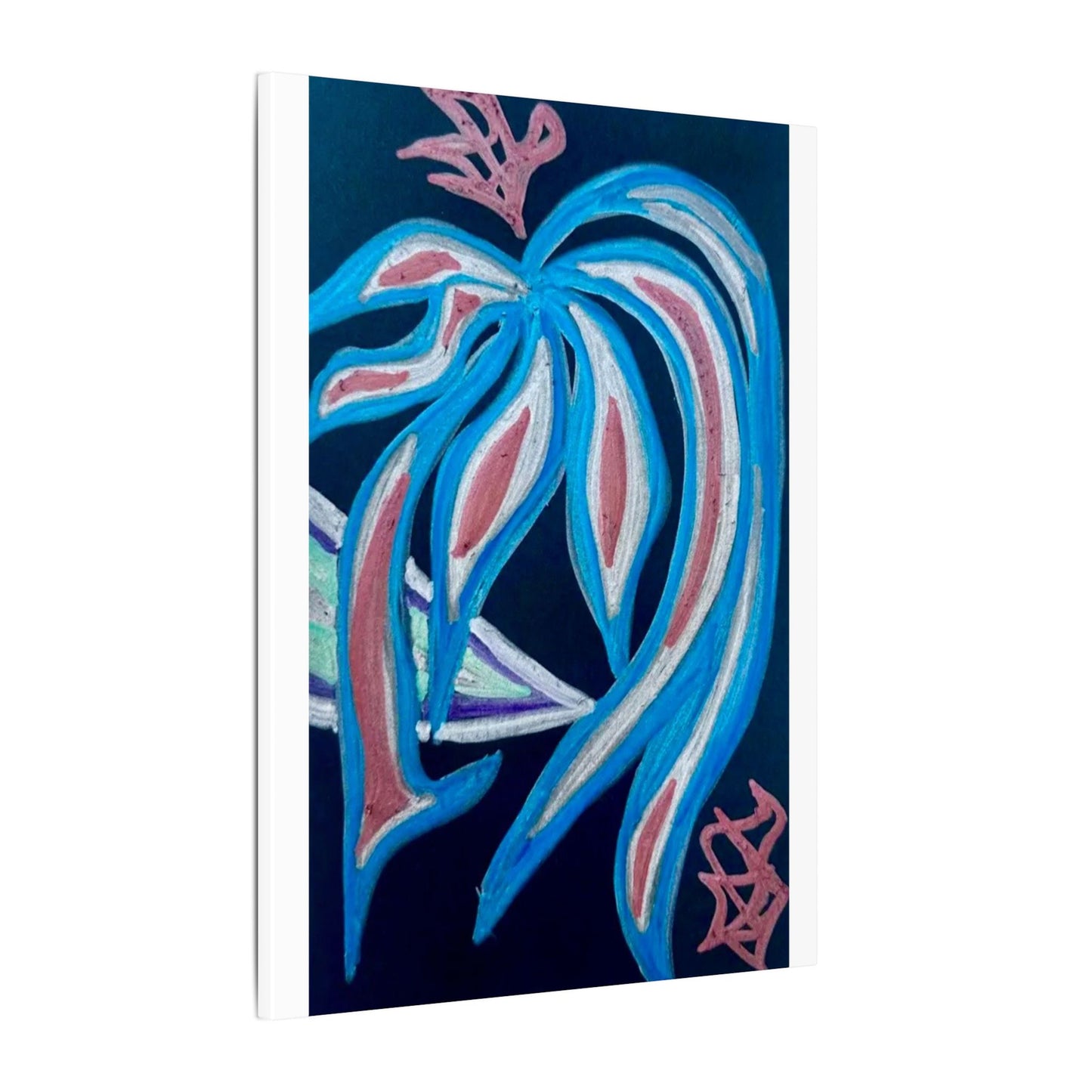 Silver Crest Vision — Canvas Wall Art — Stretched 0.75"