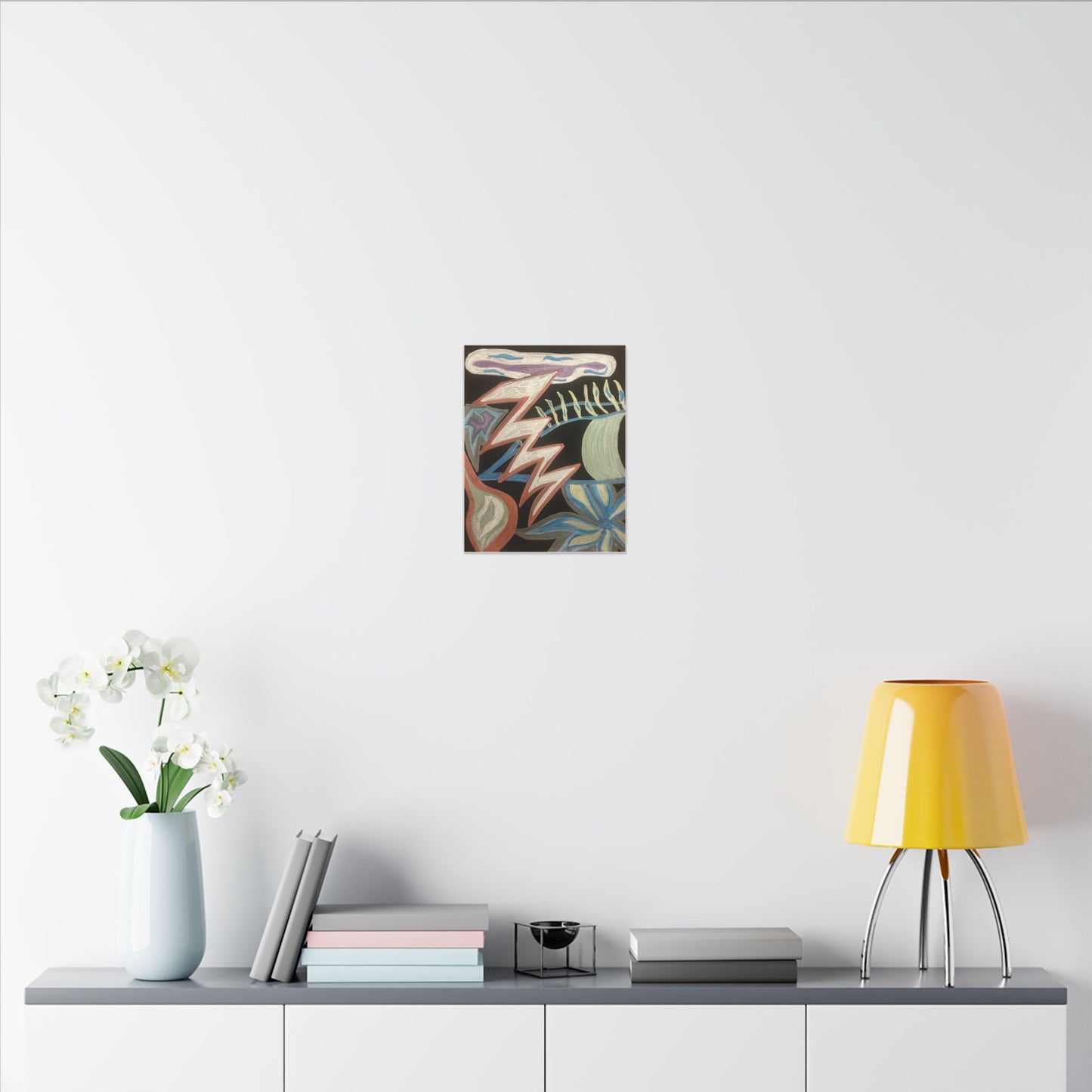 Lightning Vision Festival — Canvas Art — Bold Pastel Chalk Painting