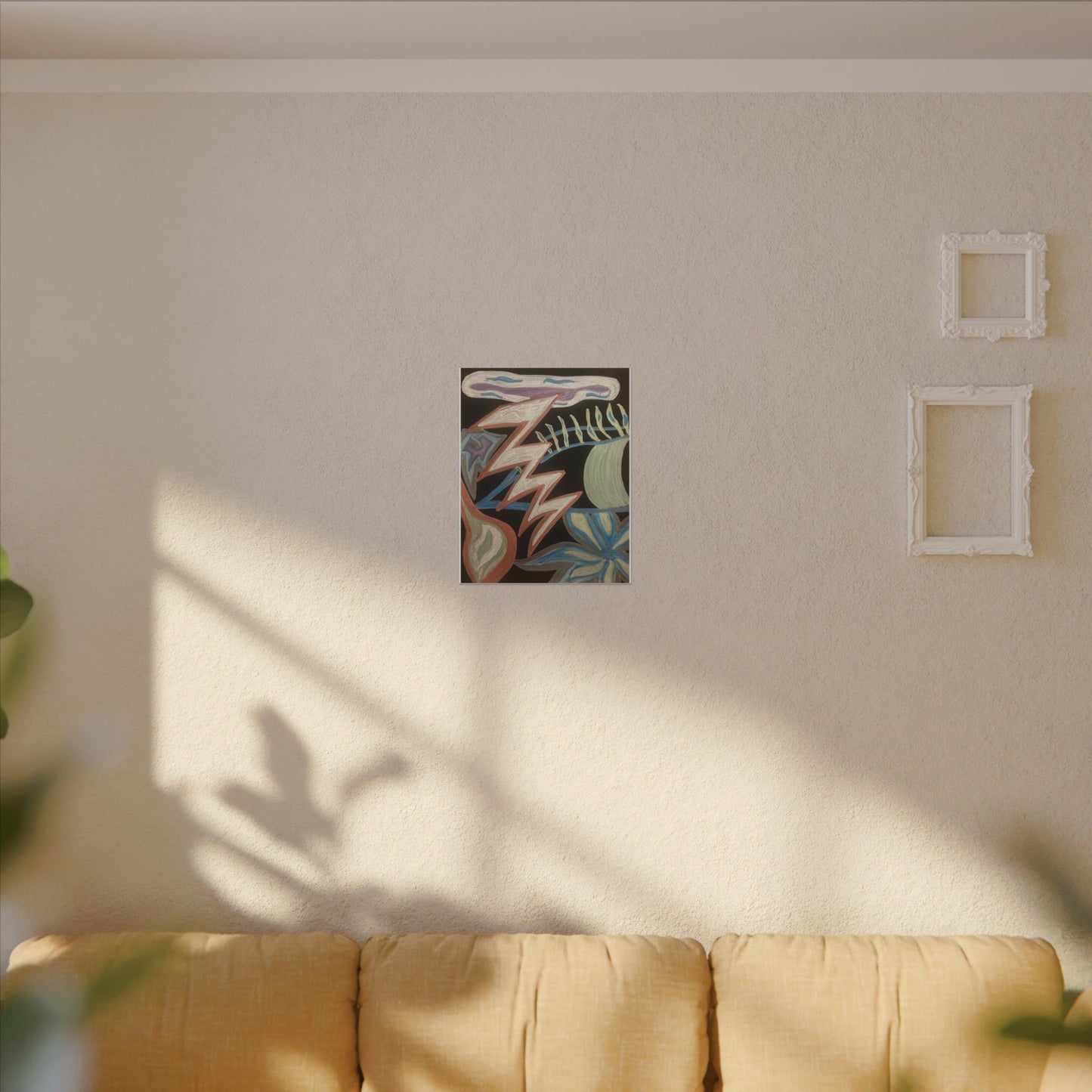 Lightning Vision Festival — Canvas Art — Bold Pastel Chalk Painting