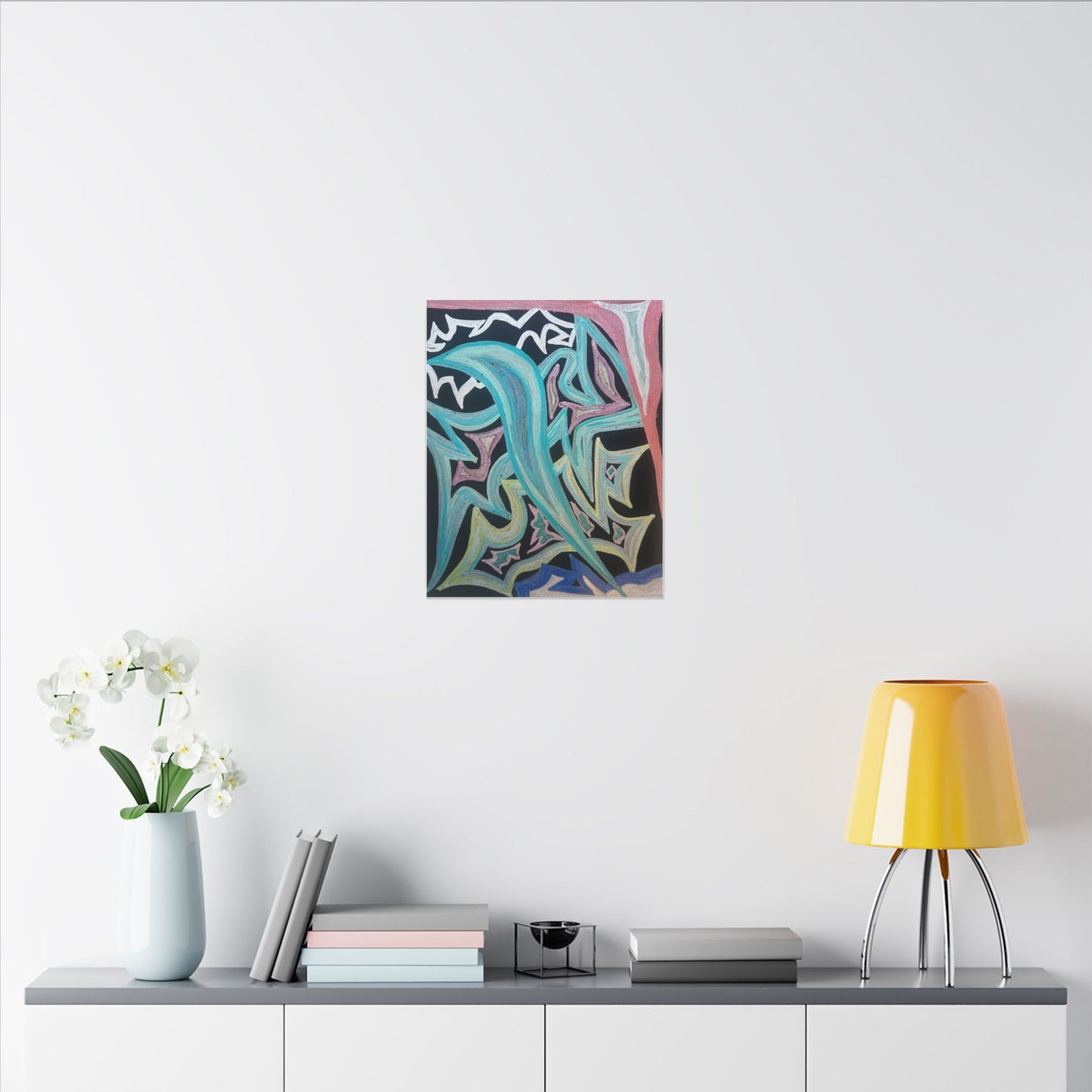Blinding Angel Fire — Matte Canvas Art — Modern Stretched Wall Decor