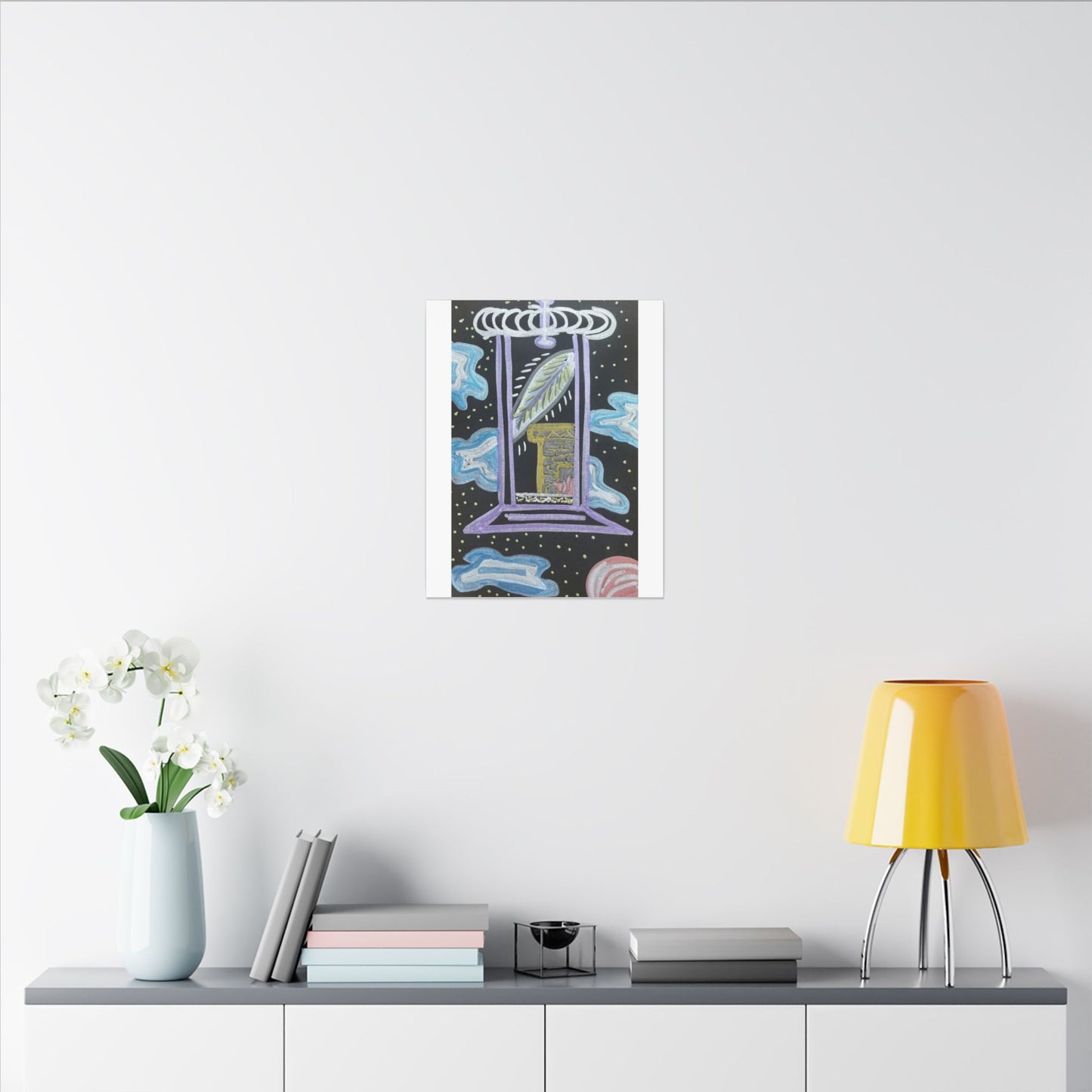Eternal Hearth — Matte Canvas Art — Modern Stretched Wall Decor