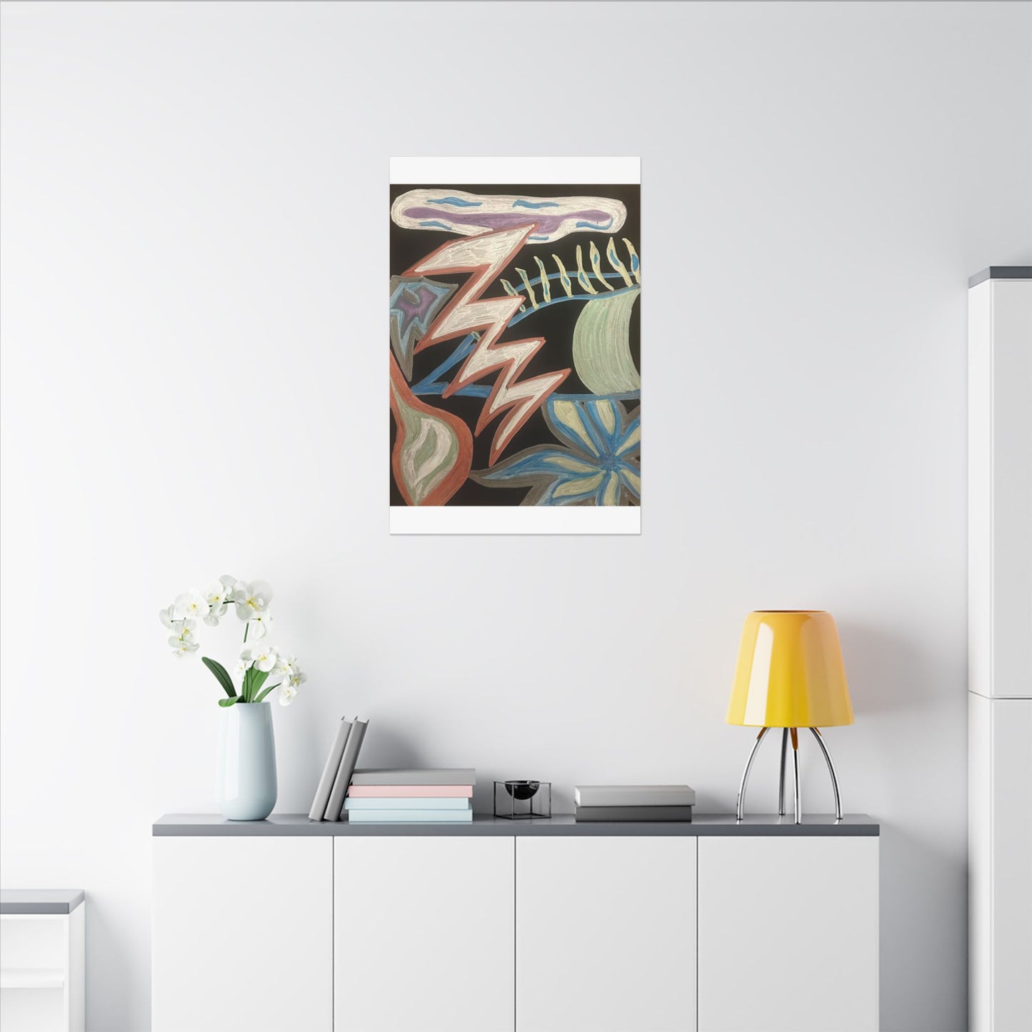 Lightning Vision Festival — Canvas Art — Bold Pastel Chalk Painting