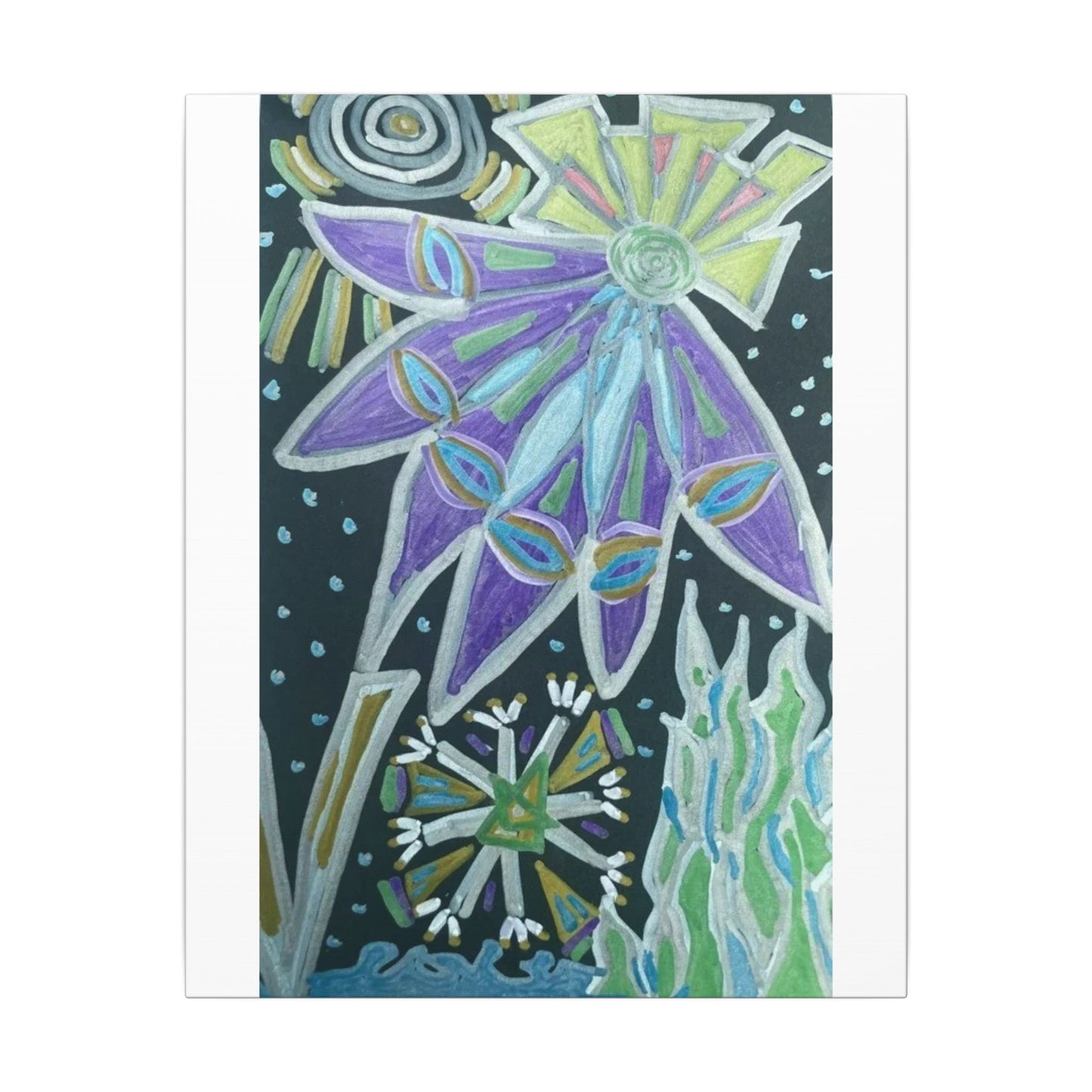Parallel Visions — Matte Canvas Art — Modern Stretched Wall Decor