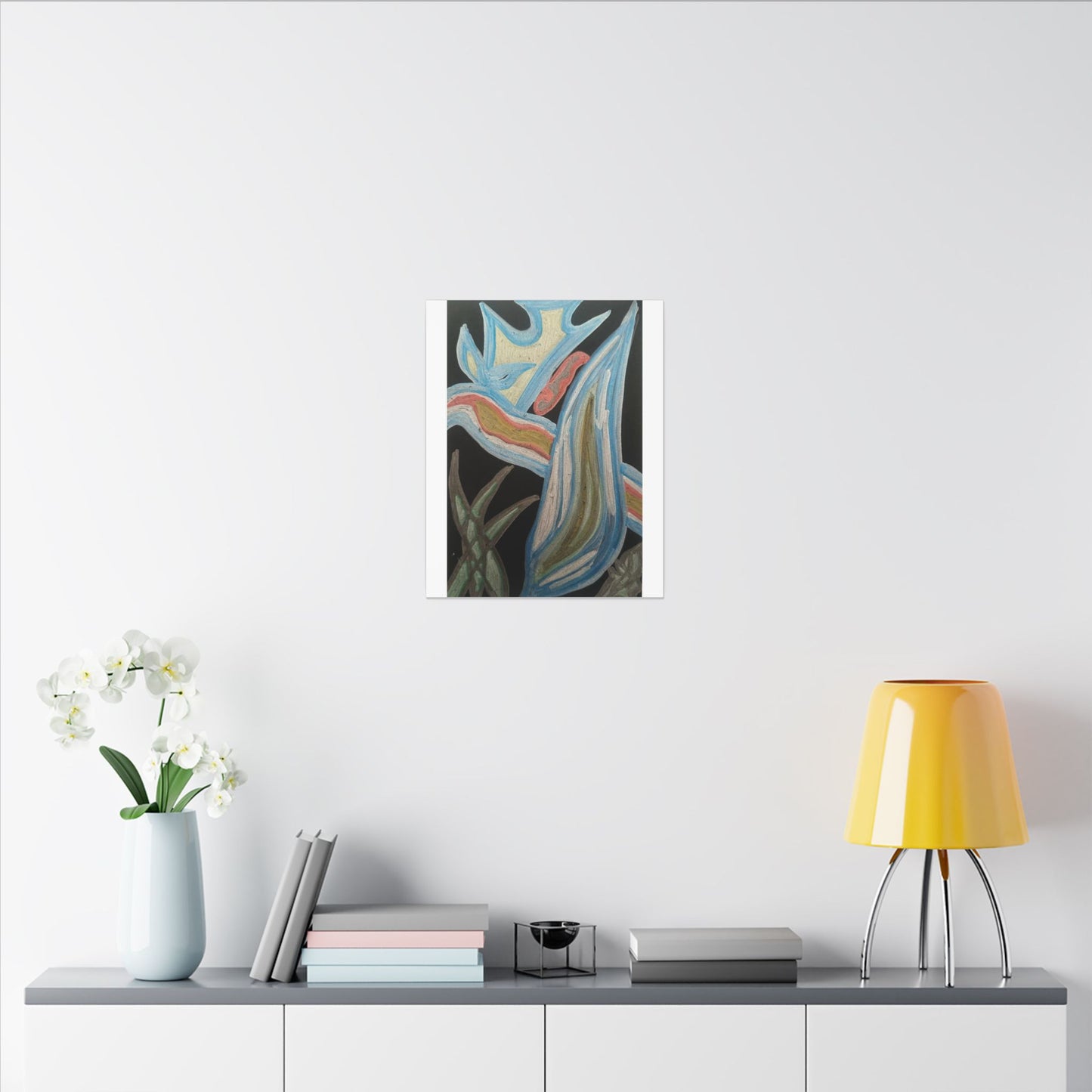 Seven Ways — Canvas Art — Colorful Contemporary Stretched Matte Canvas
