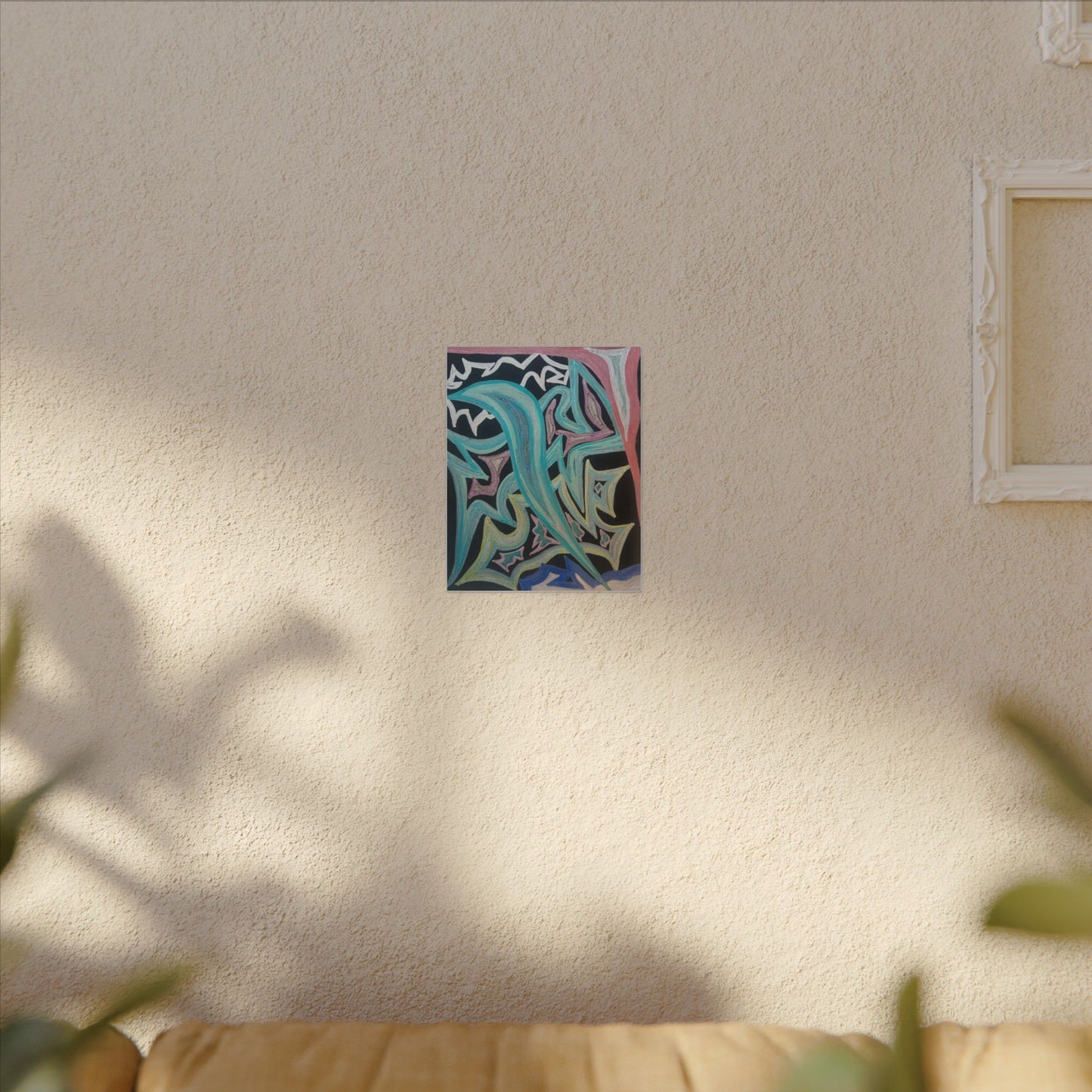 Blinding Angel Fire — Matte Canvas Art — Modern Stretched Wall Decor