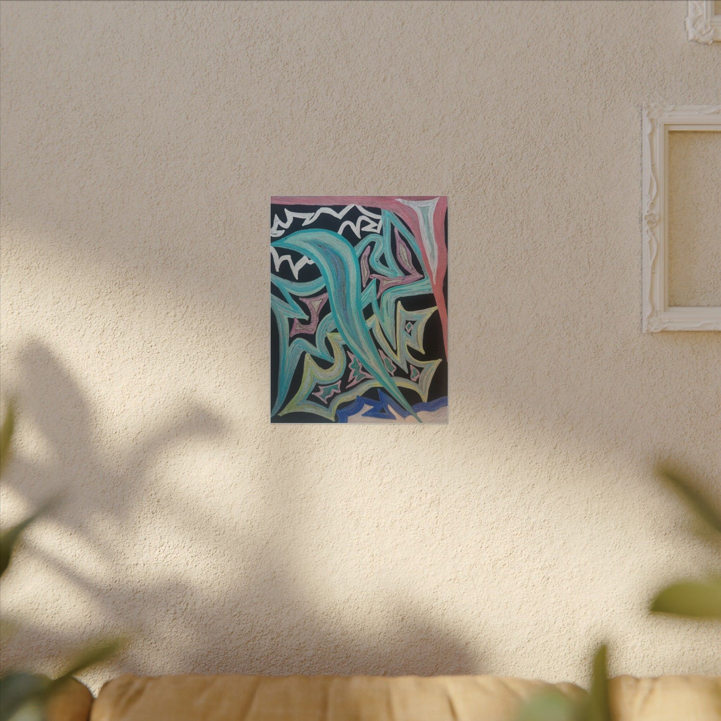 Blinding Angel Fire — Matte Canvas Art — Modern Stretched Wall Decor