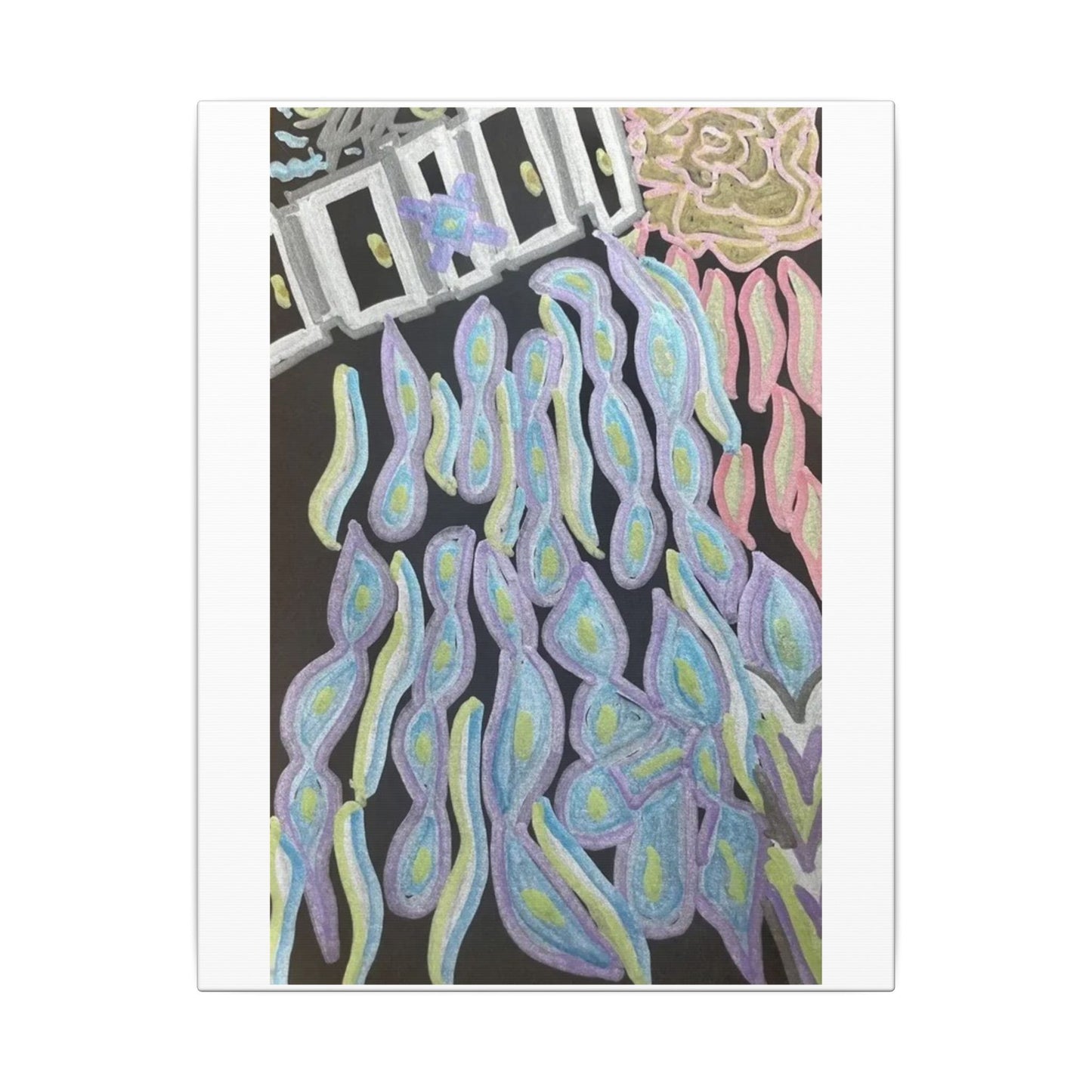 Past a Door in Time — Matte Canvas Art — Modern Stretched Wall Decor