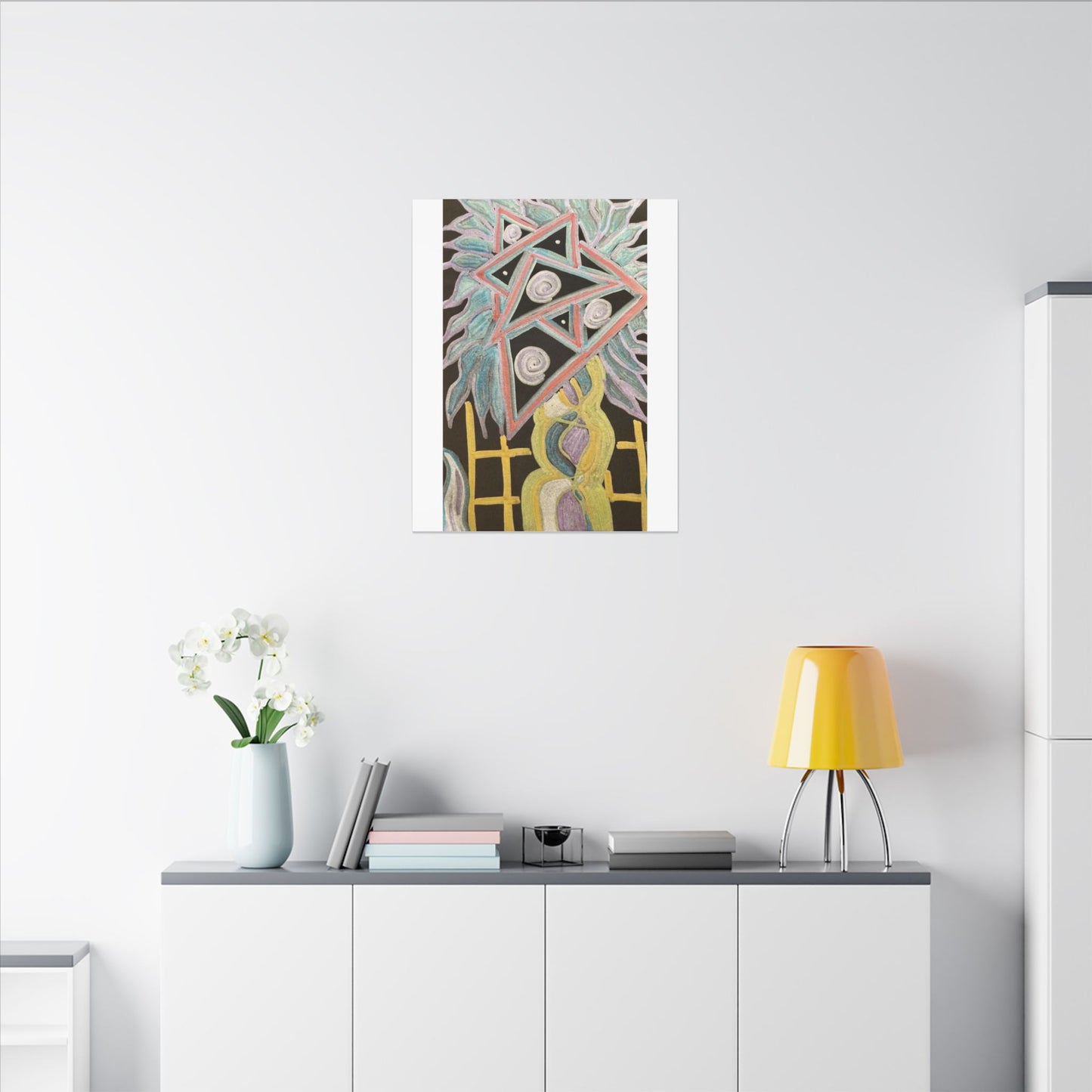 Solid Sun — Matte Canvas Art — Modern Stretched Wall Decor