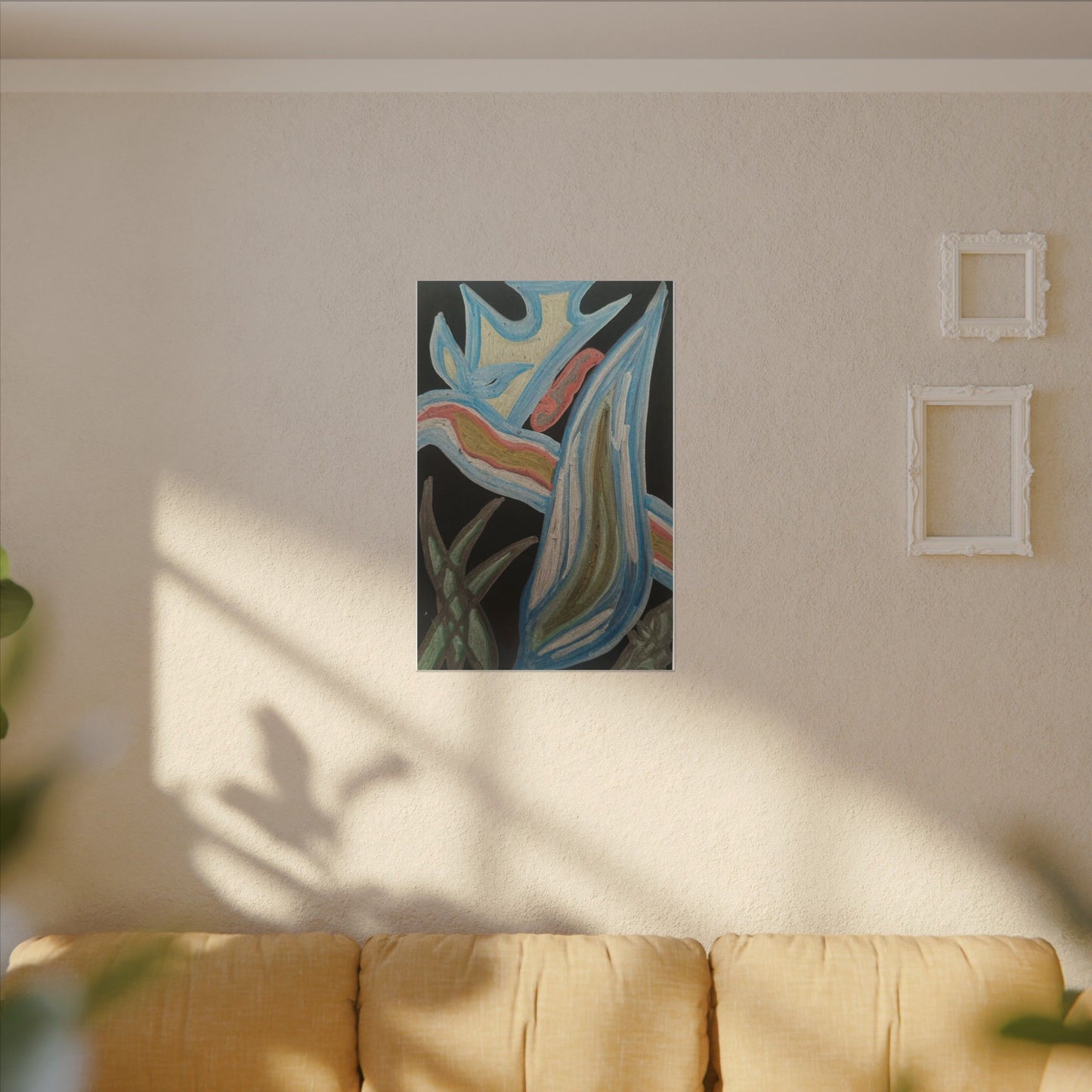 Seven Ways — Canvas Art — Colorful Contemporary Stretched Matte Canvas