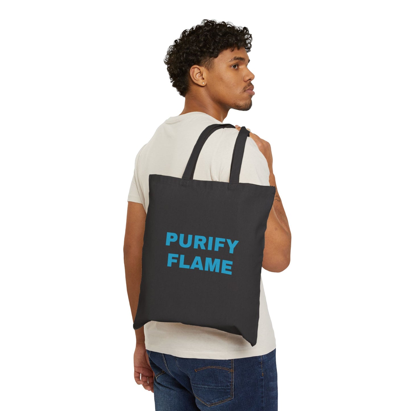 Copy of Inspirational Cotton Canvas Tote Bag - "Purify Flame" Design