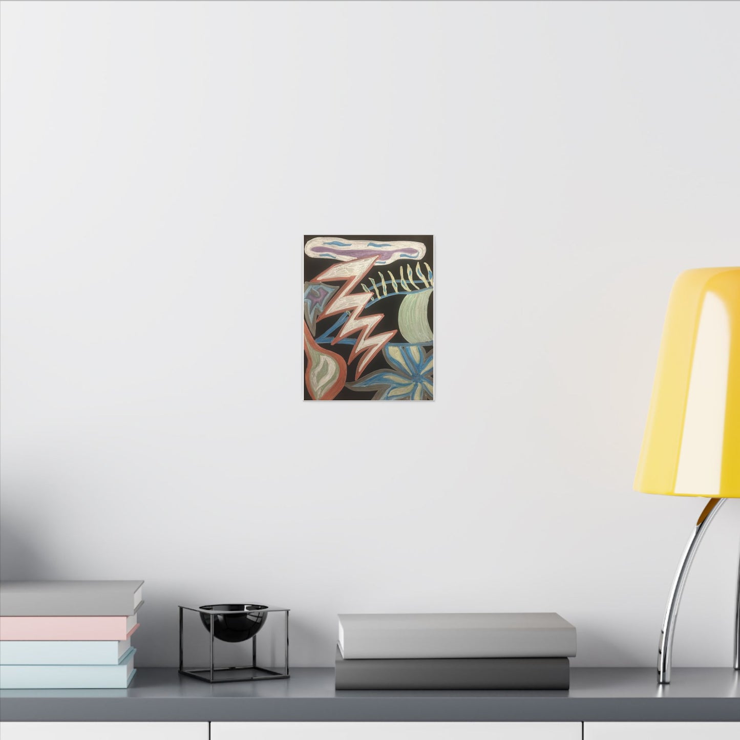 Lightning Vision Festival — Canvas Art — Bold Pastel Chalk Painting