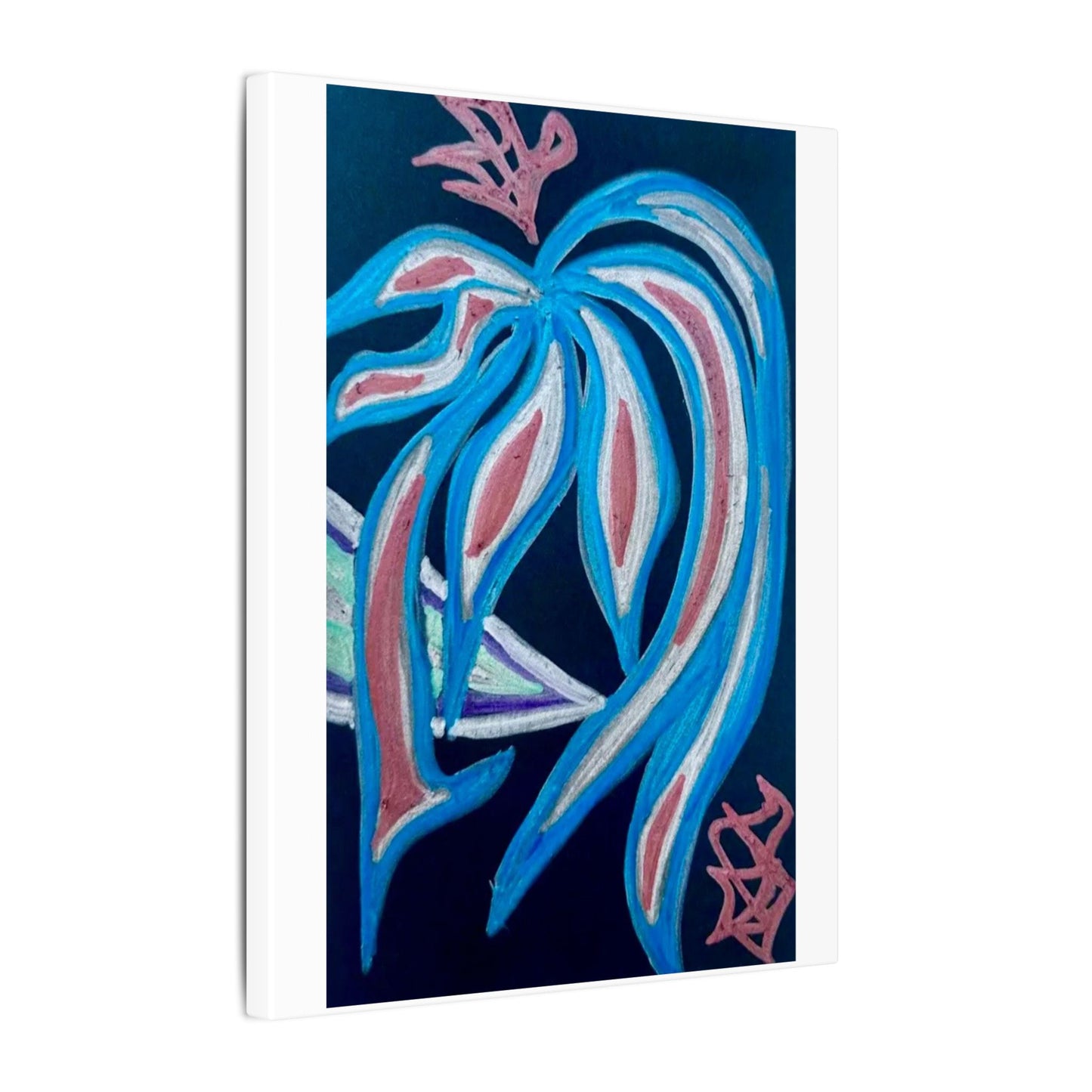 Silver Crest Vision — Canvas Wall Art — Stretched 0.75"