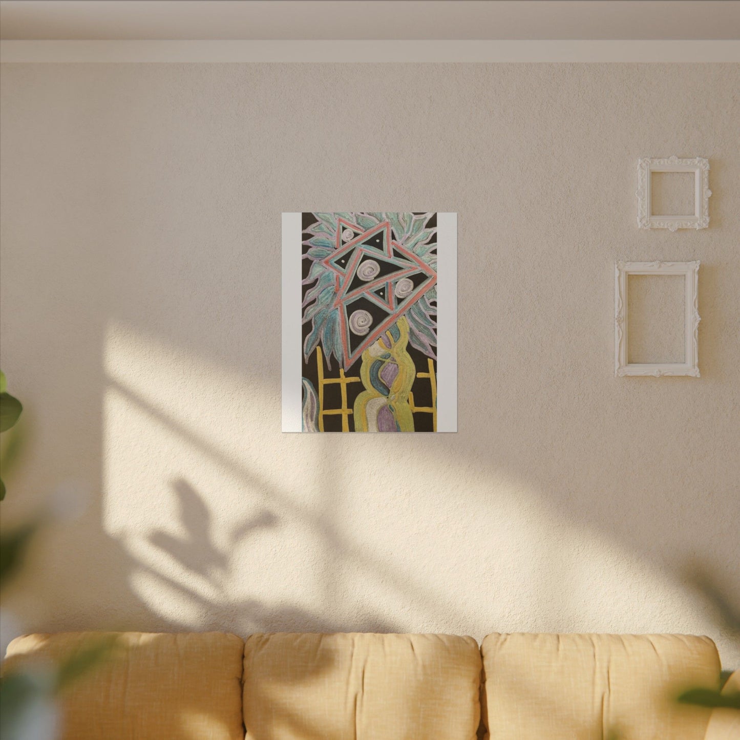 Solid Sun — Matte Canvas Art — Modern Stretched Wall Decor