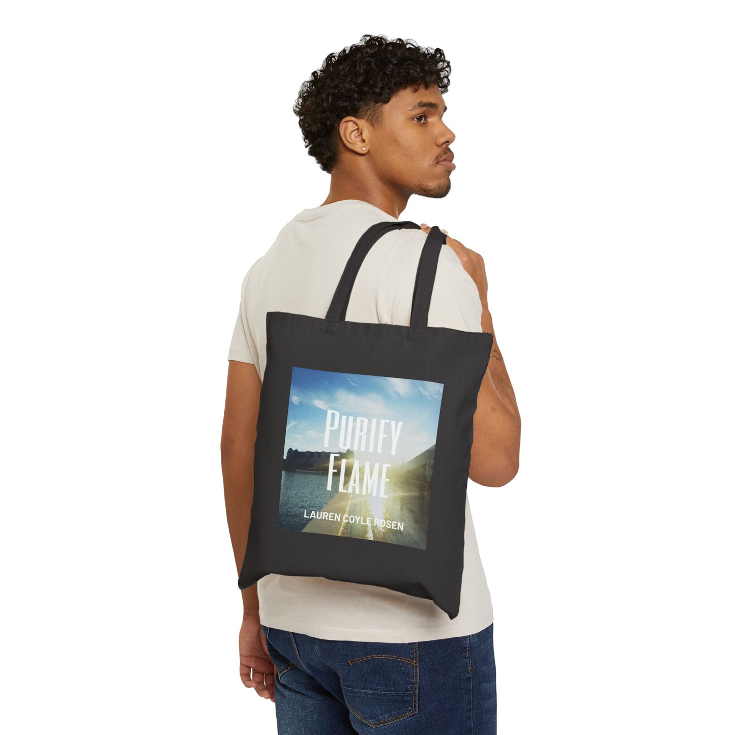 Copy of Inspirational Cotton Canvas Tote Bag - "Purify Flame" Design