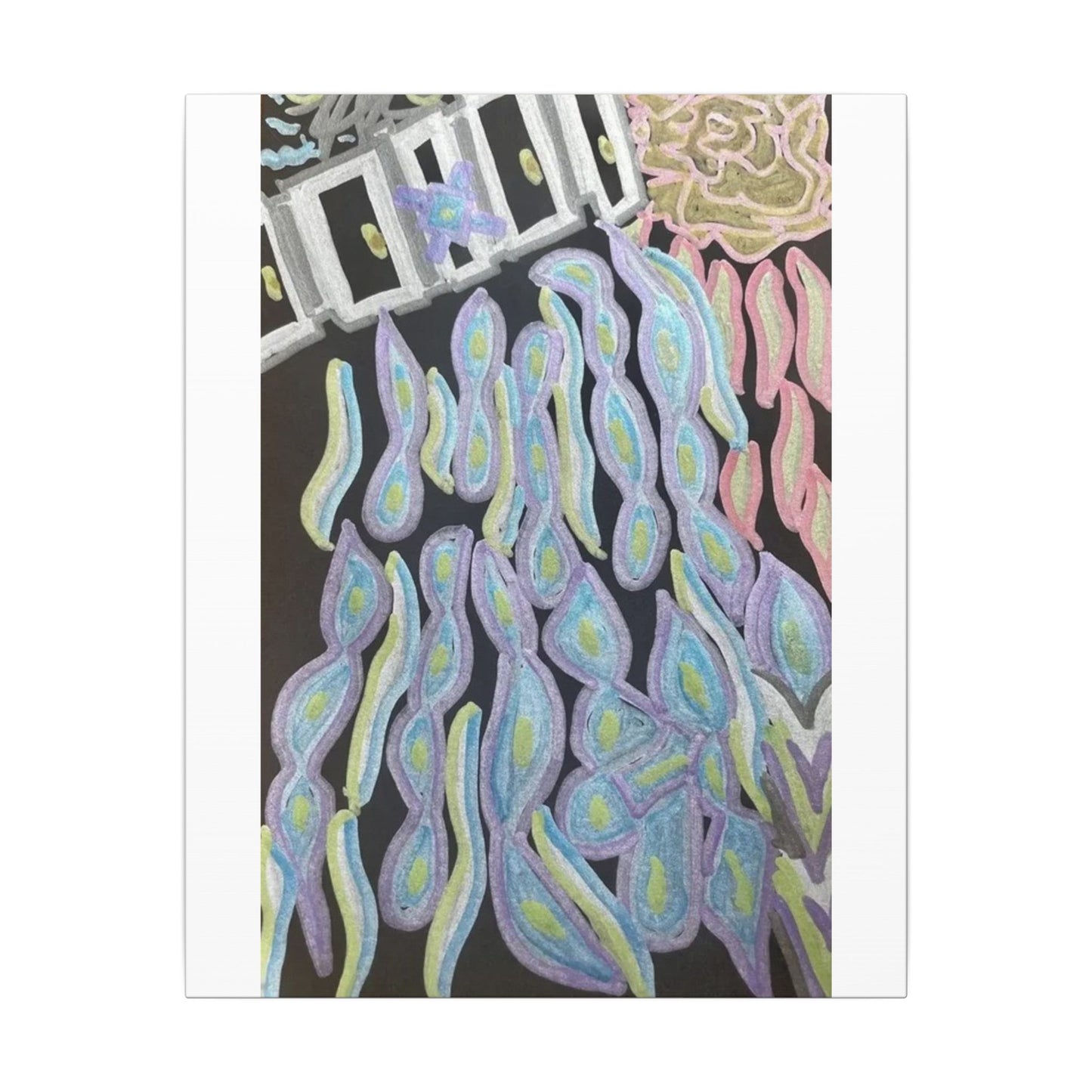 Past a Door in Time — Matte Canvas Art — Modern Stretched Wall Decor