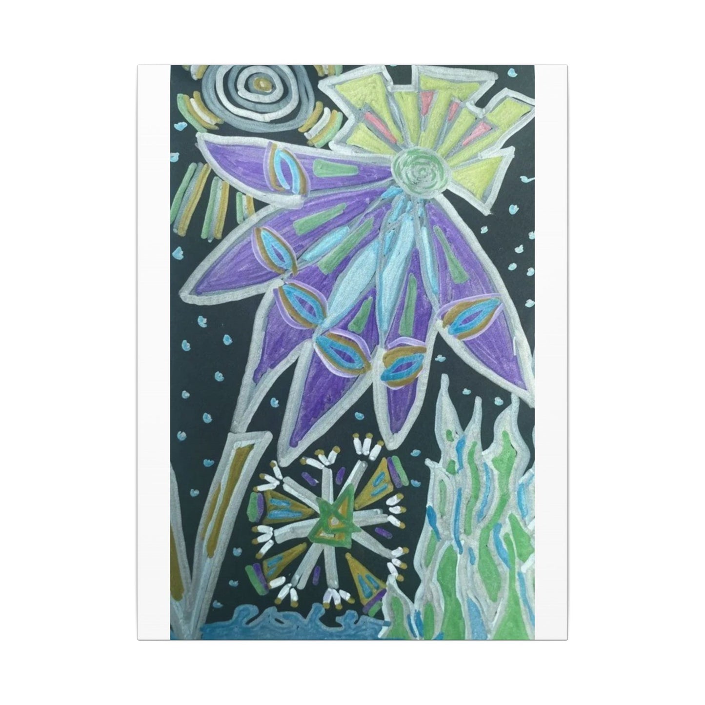 Parallel Visions — Matte Canvas Art — Modern Stretched Wall Decor