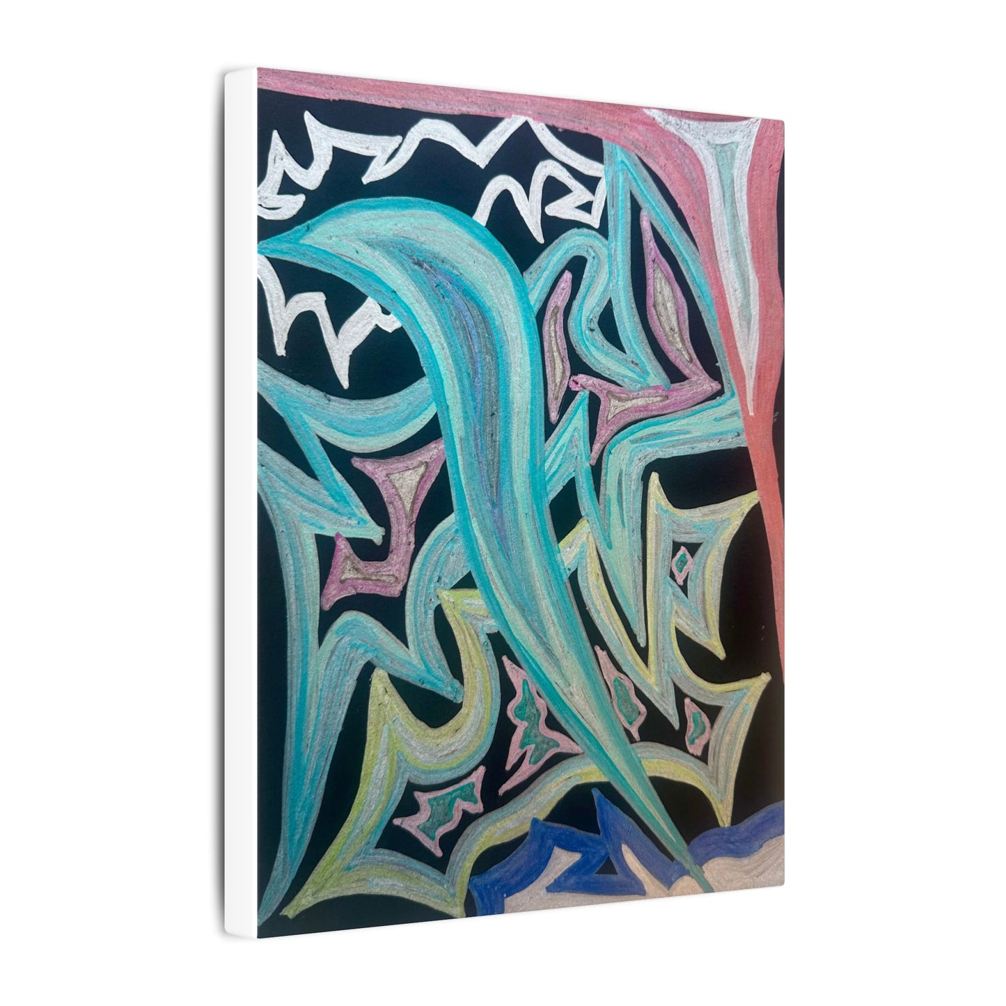 Blinding Angel Fire — Matte Canvas Art — Modern Stretched Wall Decor