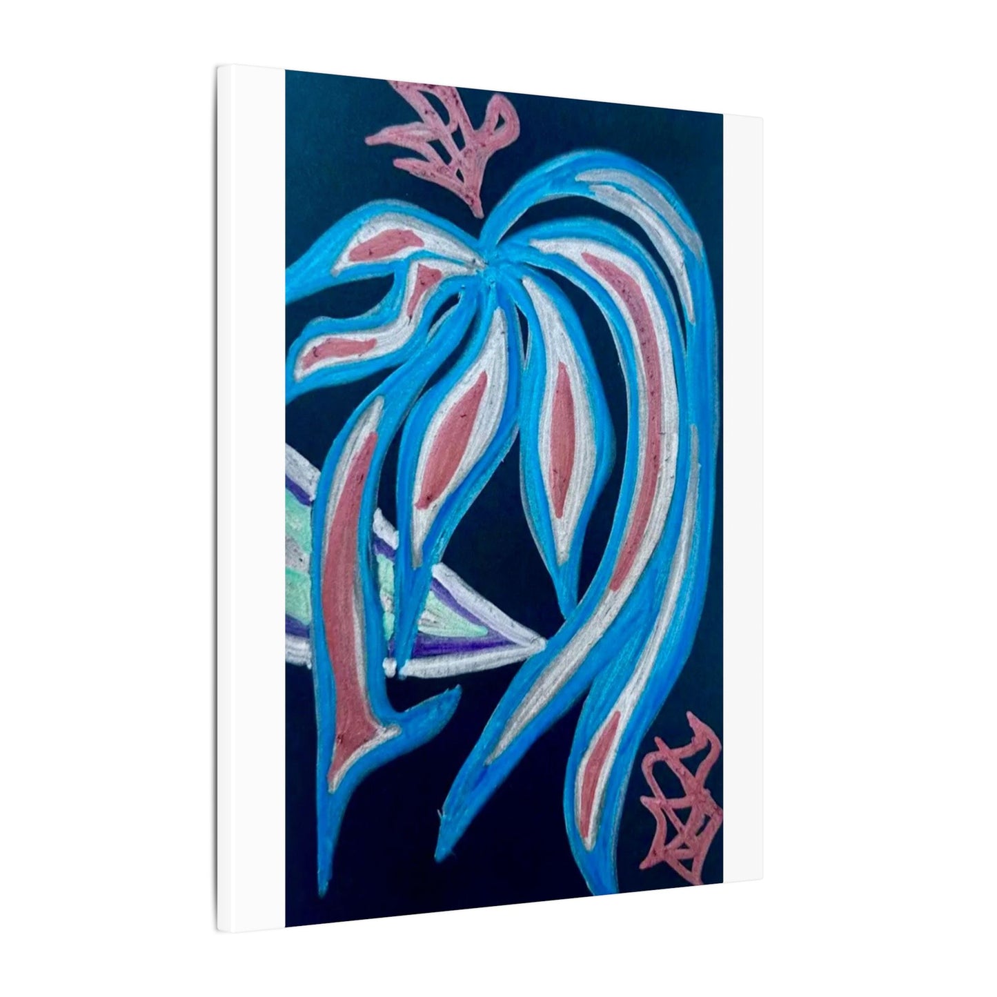 Silver Crest Vision — Canvas Wall Art — Stretched 0.75"