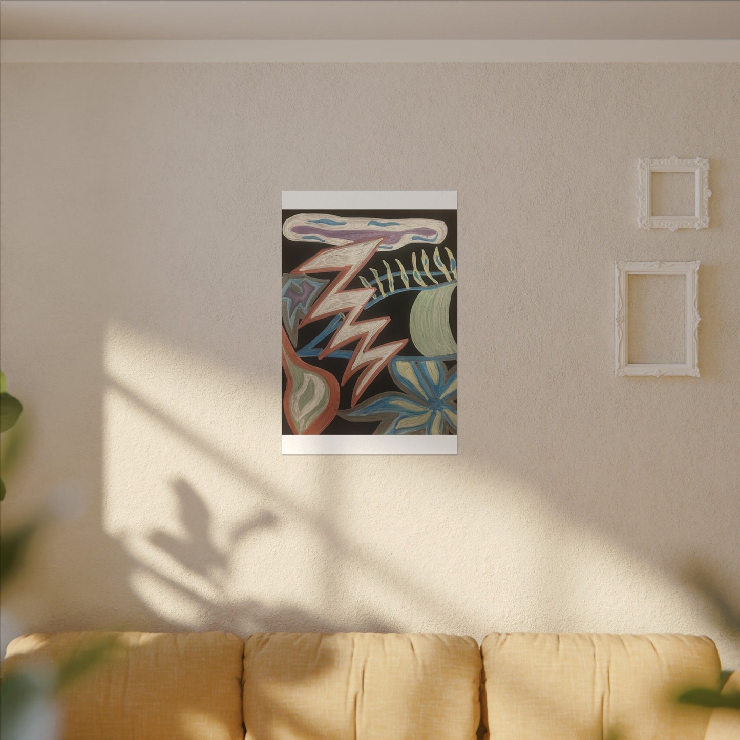 Lightning Vision Festival — Canvas Art — Bold Pastel Chalk Painting