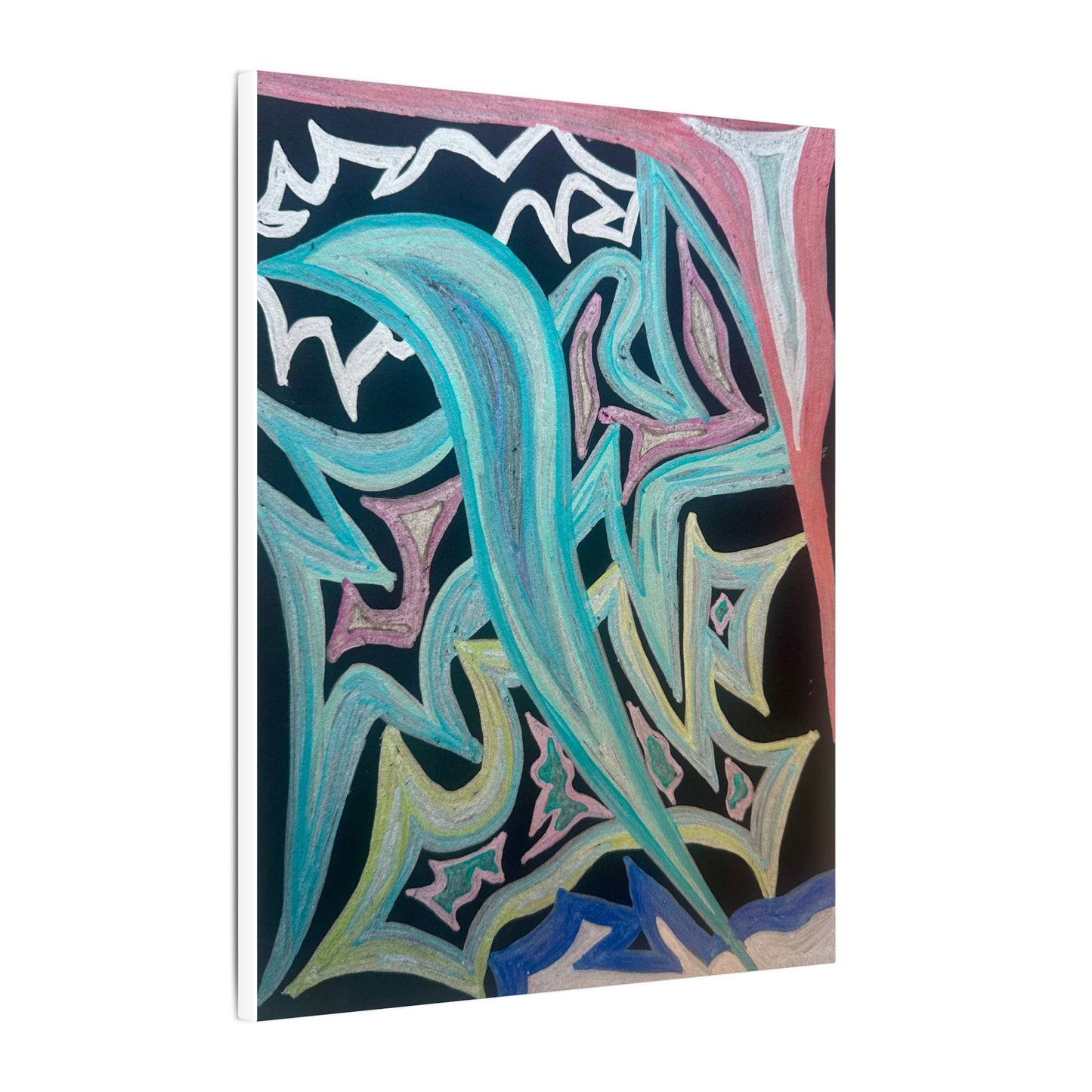 Blinding Angel Fire — Matte Canvas Art — Modern Stretched Wall Decor