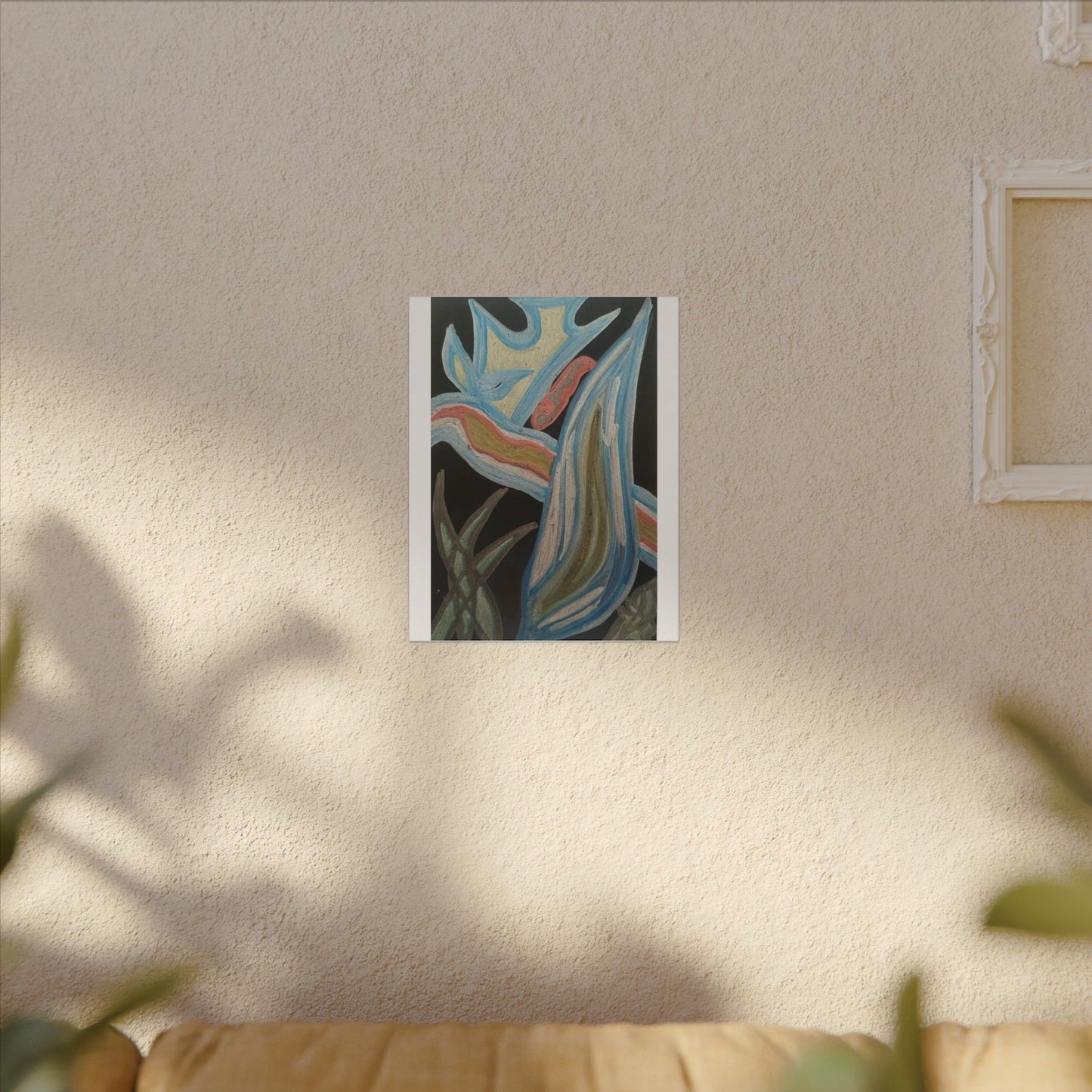 Seven Ways — Canvas Art — Colorful Contemporary Stretched Matte Canvas