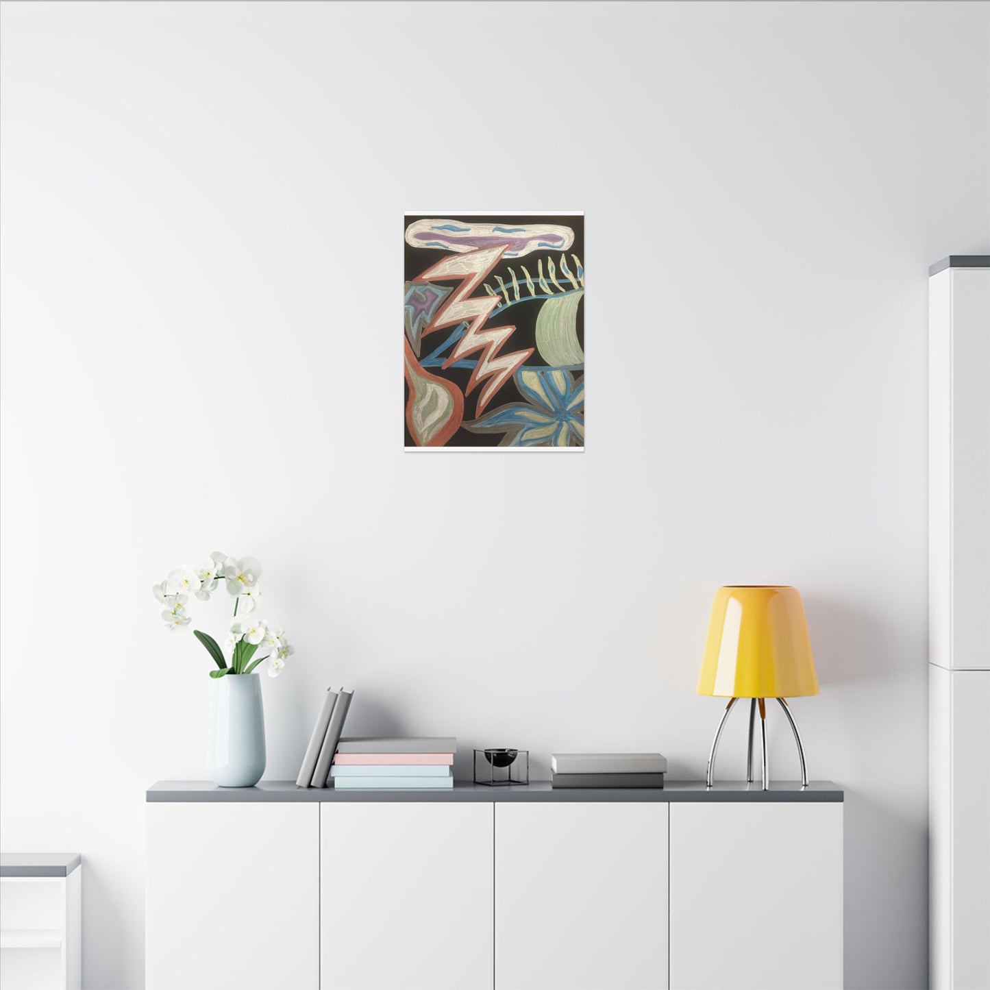 Lightning Vision Festival — Canvas Art — Bold Pastel Chalk Painting